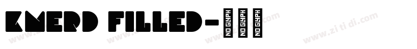 KNERD FILLED字体转换